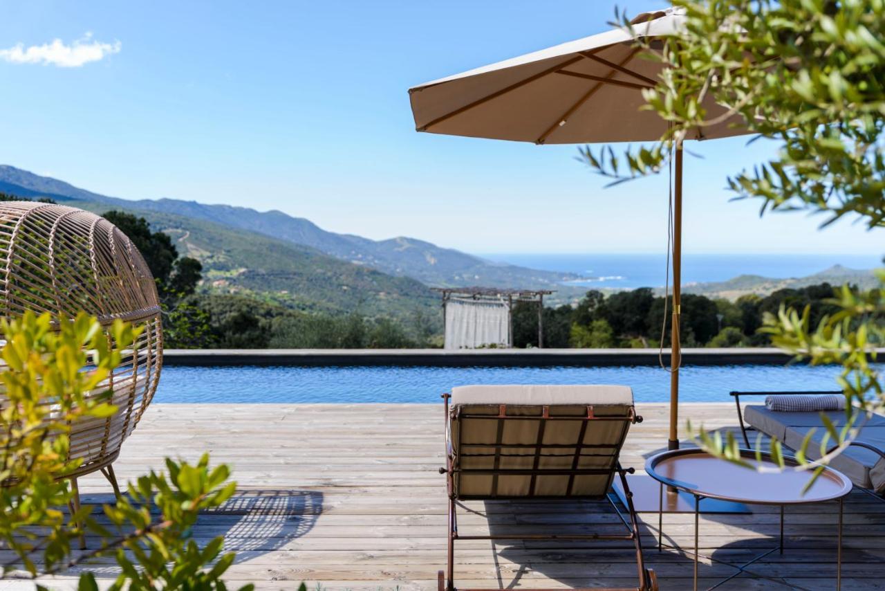 Terre De Maquis, Maison D'Hotes Vue Mer Corse Sari-D'orcino 外观 照片