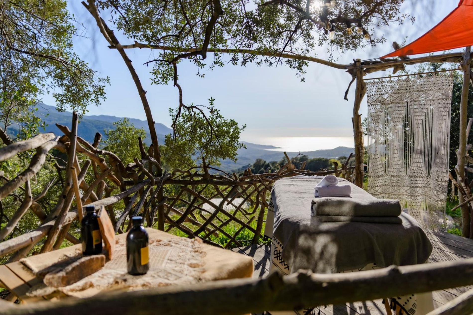 Terre De Maquis, Maison D'Hotes Vue Mer Corse Sari-D'orcino 外观 照片