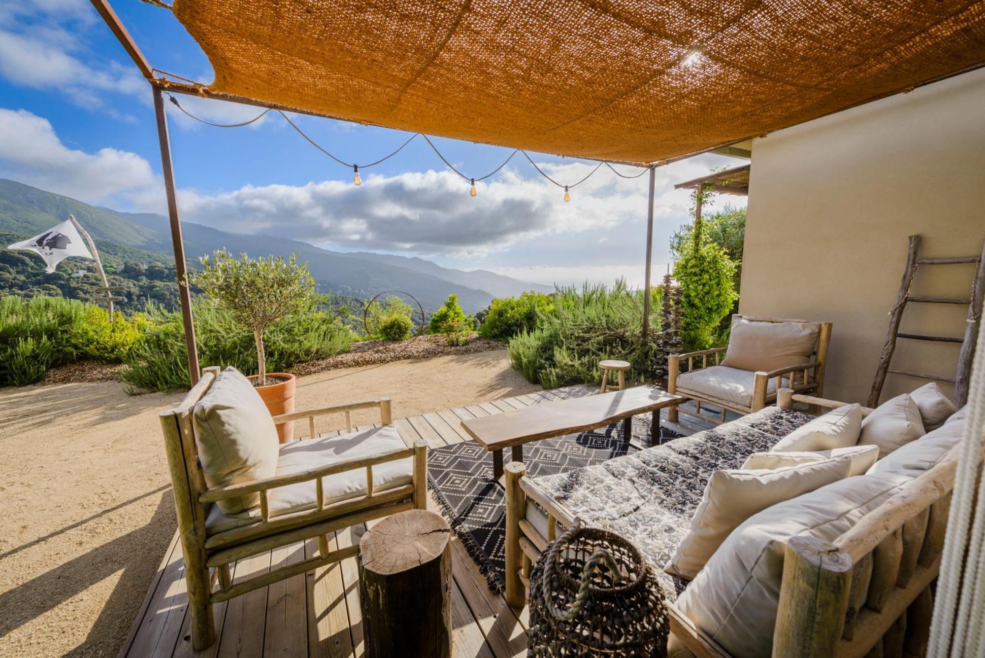 Terre De Maquis, Maison D'Hotes Vue Mer Corse Sari-D'orcino 外观 照片