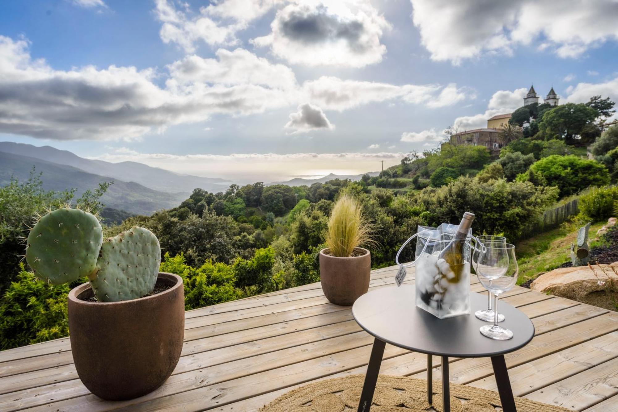 Terre De Maquis, Maison D'Hotes Vue Mer Corse Sari-D'orcino 外观 照片