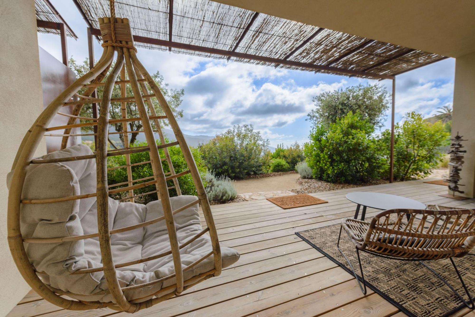 Terre De Maquis, Maison D'Hotes Vue Mer Corse Sari-D'orcino 外观 照片