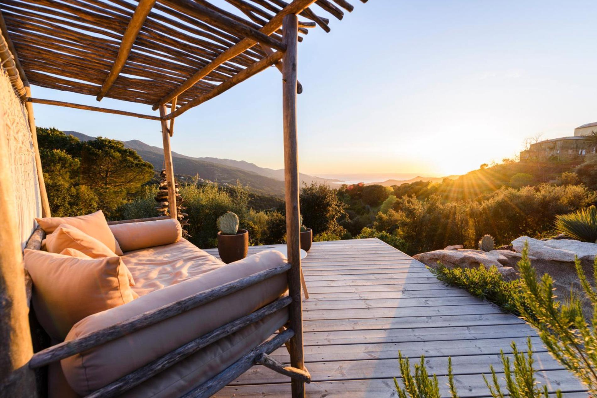 Terre De Maquis, Maison D'Hotes Vue Mer Corse Sari-D'orcino 外观 照片