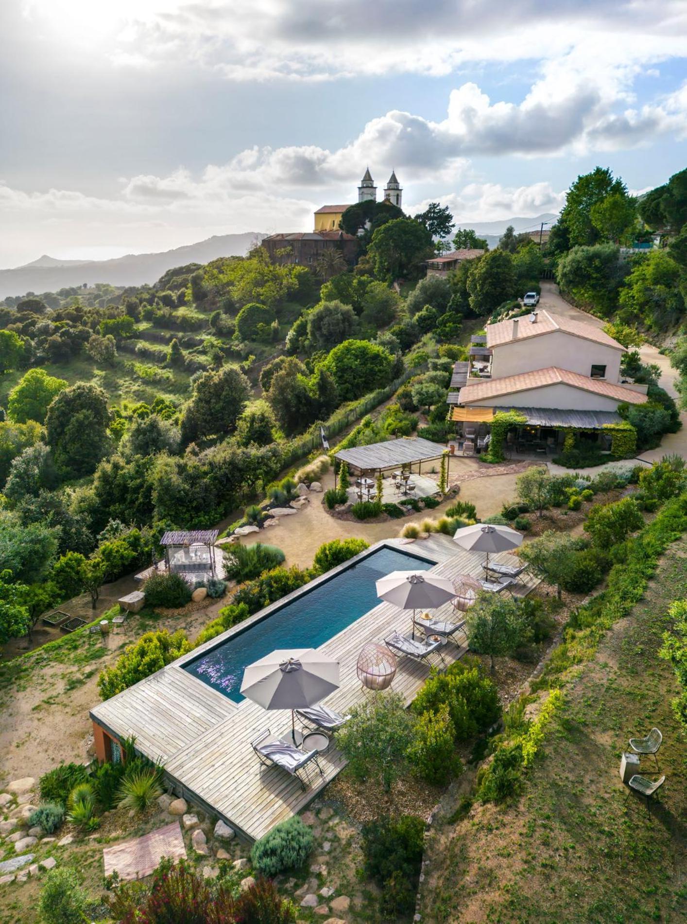 Terre De Maquis, Maison D'Hotes Vue Mer Corse Sari-D'orcino 外观 照片